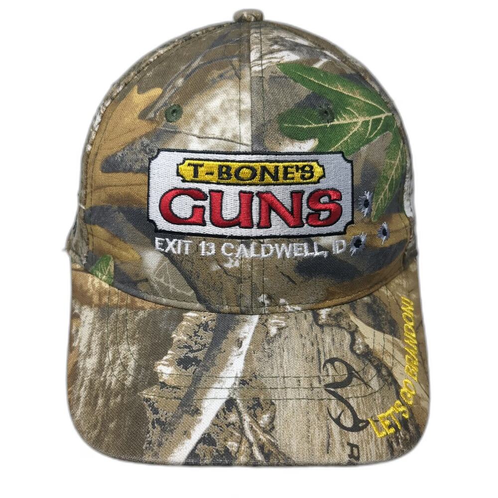 Buck's Bags Baseball Cap Brown Camo One Size T-Bone's Guns Idaho Brandon Hat